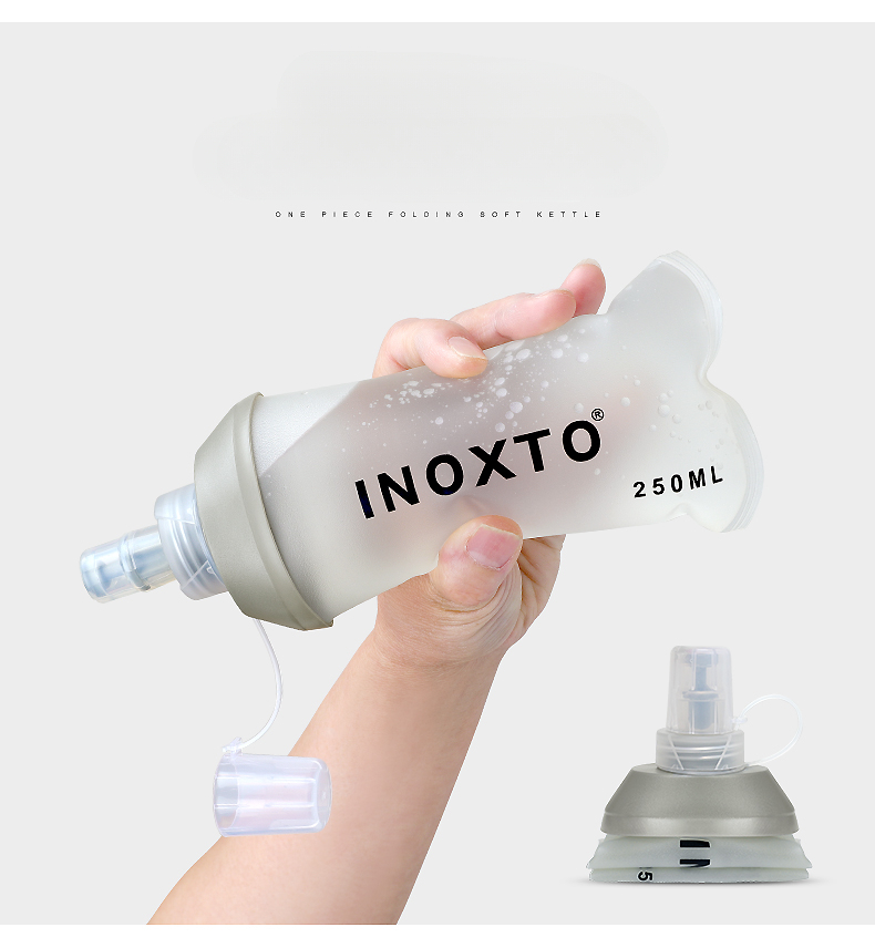 Inoxto Eagle Pattern Sports Trail Marathon Running Water Bag Outdoor Portable Foldable Soft Flask_voghion.com
