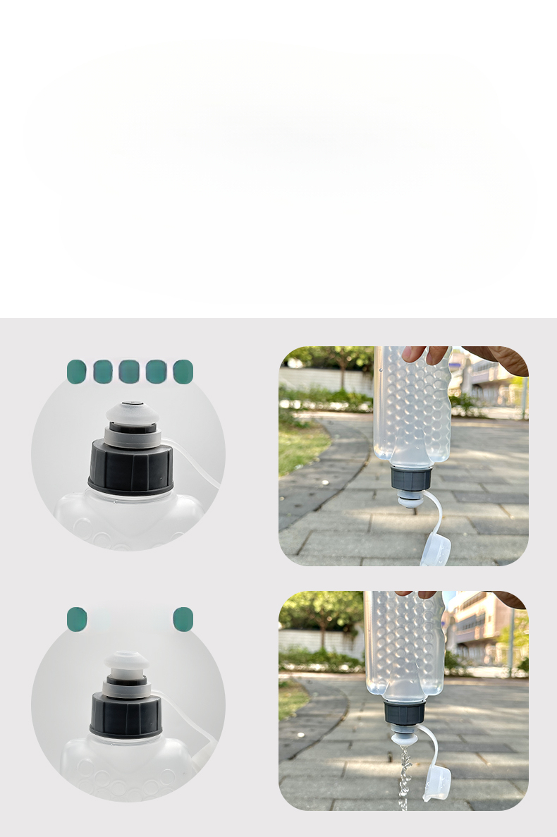 Gebogene tragbare Squeeze-Fitness-Sportflasche in Lebensmittelqualität für den Laufmarathon, eng anliegende, unsichtbare Gürteltasche, Wasserbecher_voghion.com