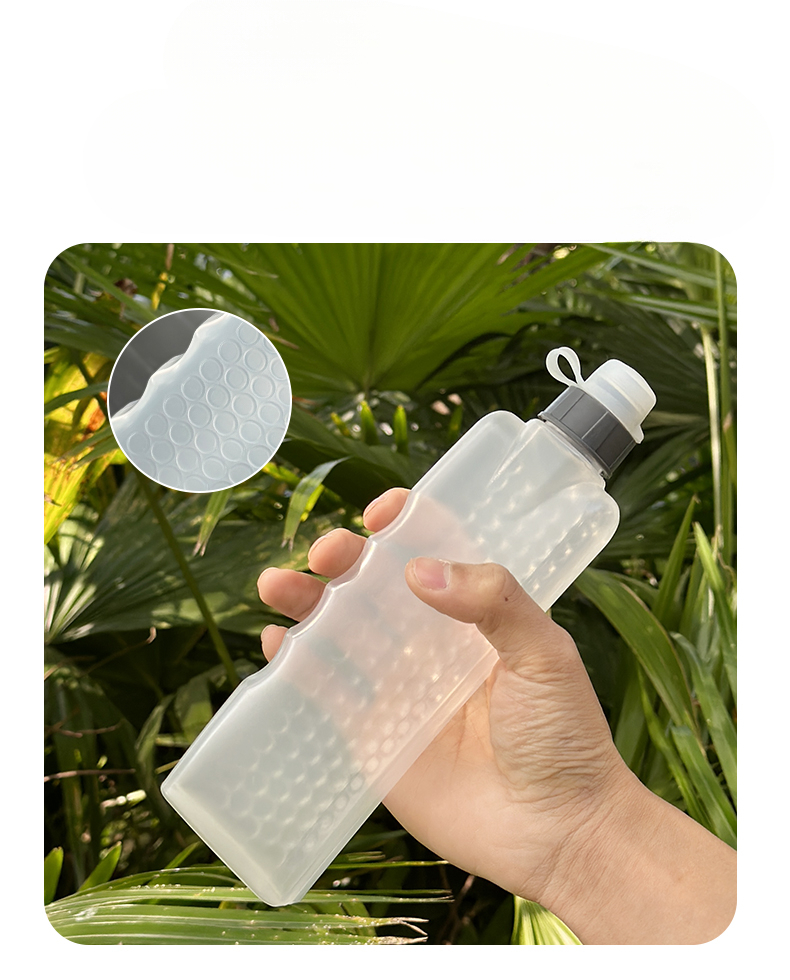 Gebogene tragbare Squeeze-Fitness-Sportflasche in Lebensmittelqualität für den Laufmarathon, eng anliegende, unsichtbare Gürteltasche, Wasserbecher_voghion.com