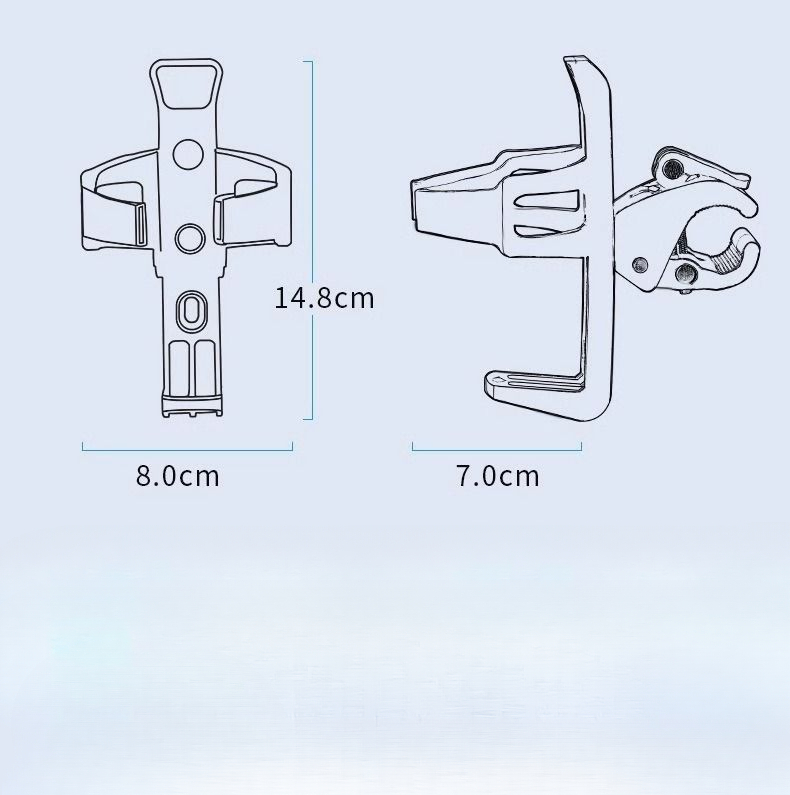 No-Drill Hanging Water Bottle Holder For Mountain Bike, Electric Scooter, Drink Holder, Cycling Gear_voghion.com