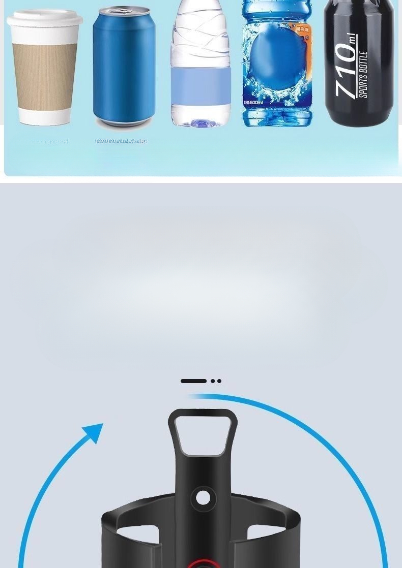 No-Drill Hanging Water Bottle Holder For Mountain Bike, Electric Scooter, Drink Holder, Cycling Gear_voghion.com