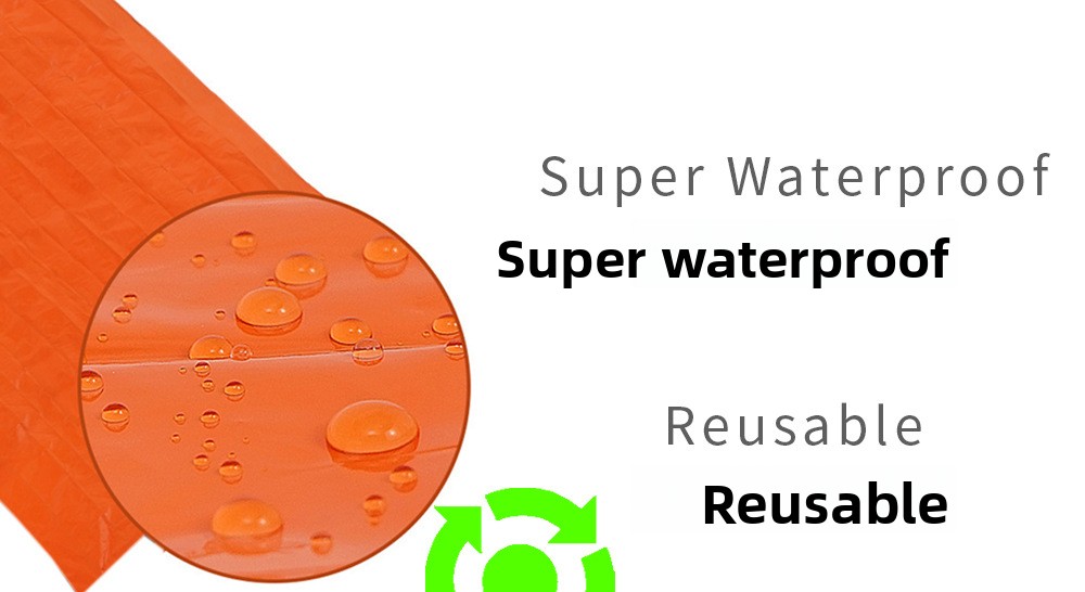 Travel Portable Outdoor Camping Warm Survival Blanket Cold-Proof Silver Reflective Emergency Sleeping Bag_voghion.com