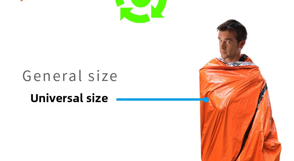 Travel Portable Outdoor Camping Warm Survival Blanket Cold-Proof Silver Reflective Emergency Sleeping Bag_voghion.com