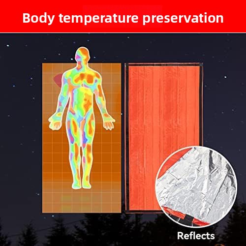 Travel Portable Outdoor Camping Warm Survival Blanket Cold-Proof Silver Reflective Emergency Sleeping Bag_voghion.com