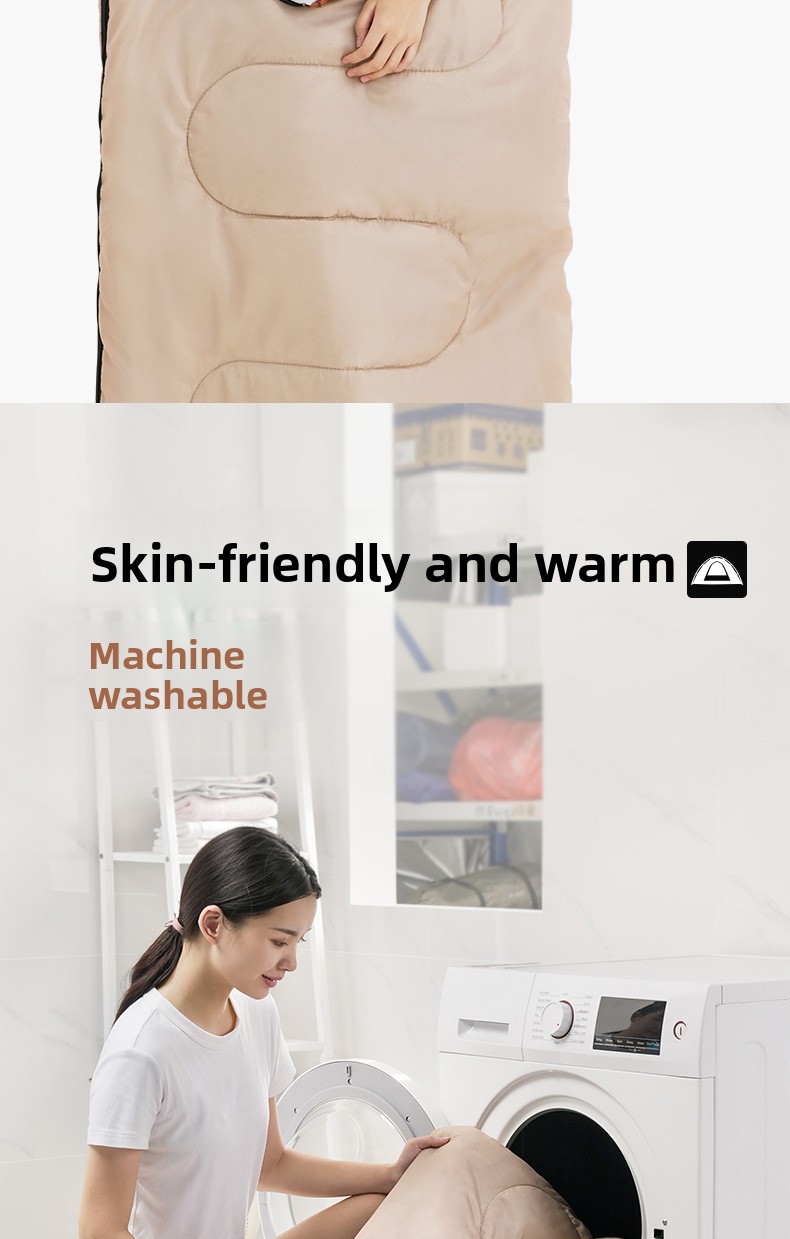 Arctic Wolf Adult Outdoor Camping Portable Splicable Single And Double Person Indoor Nap Hotel Dirt-Proof Sleeping Bag_voghion.com