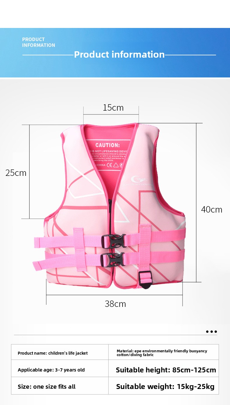 Maillot de bain pour enfants, gilet de sauvetage chaud et coloré, gilet de sauvetage sans manches à haute flottabilité pour garçons et filles_voghion.com