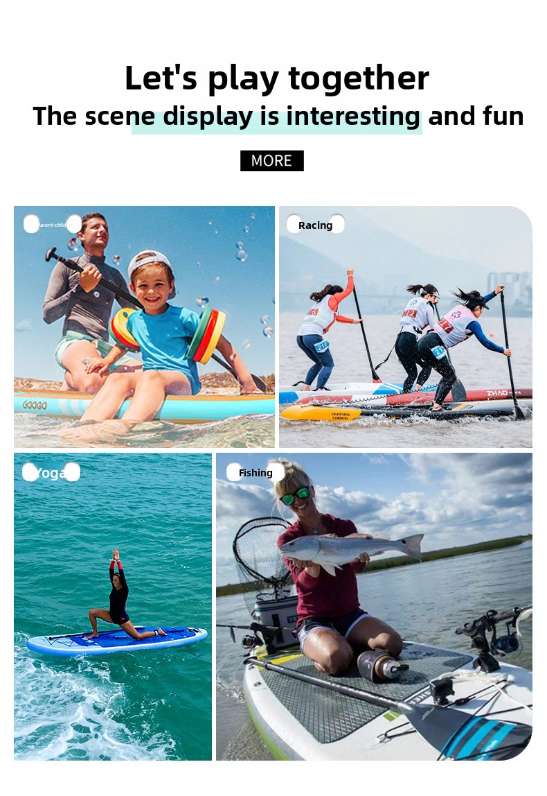 Outdoor Adult Surfboard Leisure Fishing Boat Inflatable Sports PVC Electric Water Paddleboard_voghion.com