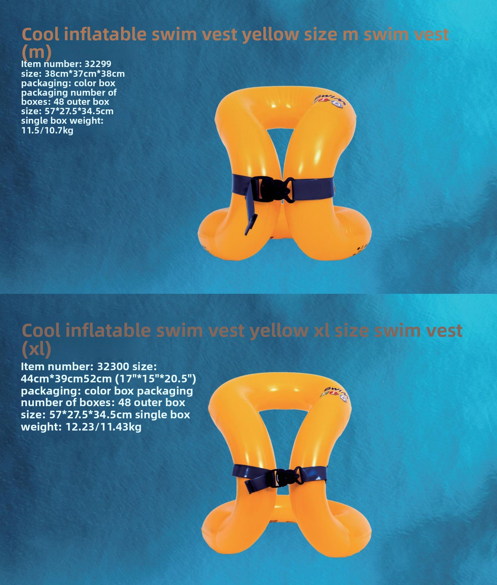 Jilong Children's Inflatable Swimwear Double Layer Thickened Float Portable Swimming Water Supplies Swim Ring_voghion.com