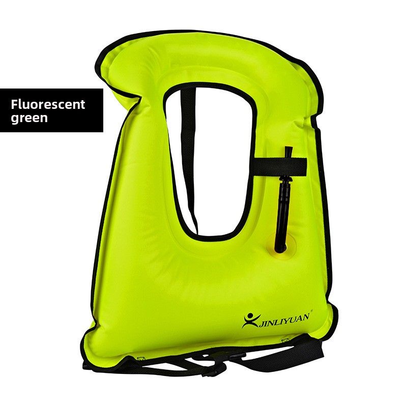 Snorkeling Gear Swimming Life Jacket Inflatable Buoyancy Vest_voghion.com