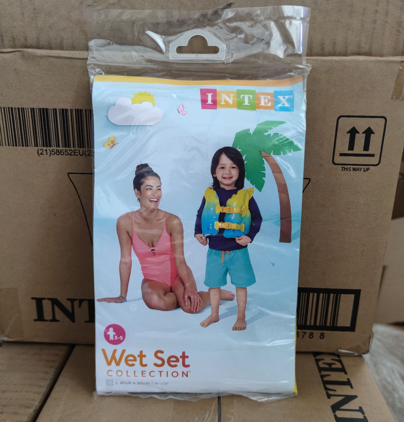 Gilet gonflable pour enfant Intex 59663, bouée de sauvetage pour bébé_voghion.com