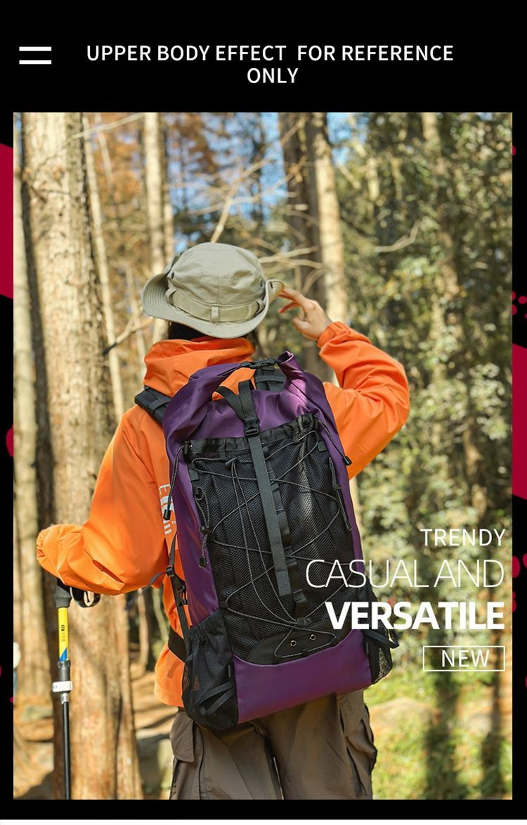 Outdoor Sports Travel Men Lightweight Waterproof Hiking Bag Women Large Capacity Climbing Camping Backpack_voghion.com