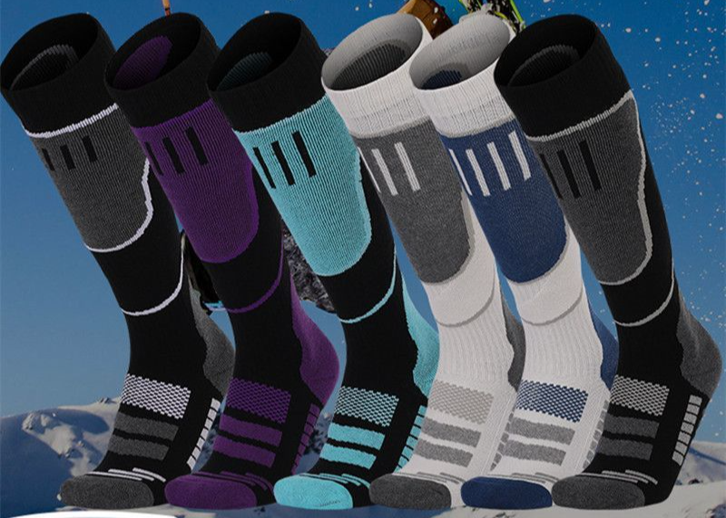 Unisex Winter Towel Bottom Thickened Professional Long Tube Ski New Adult Mountaineering Outdoor Sports Socks_voghion.com