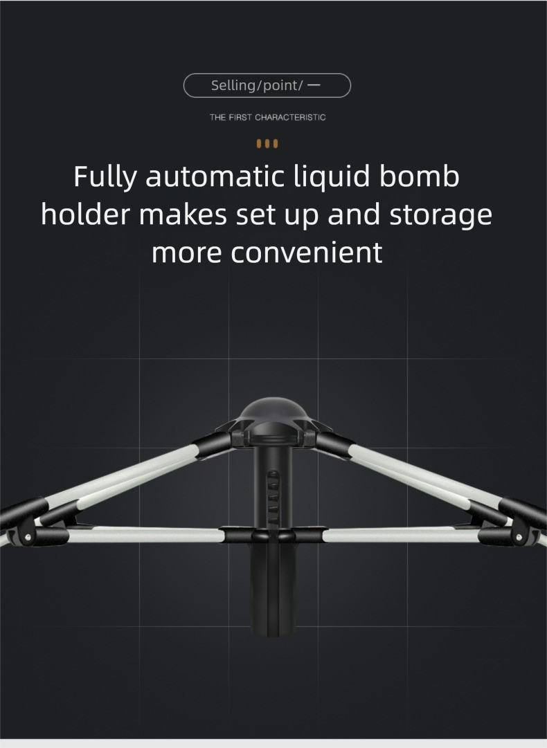 Quick Opening Four Sided Portable Outdoor Tent For 3-4 People, Thickened Rainproof Camping, Fully Automatic Camping Tent_voghion.com