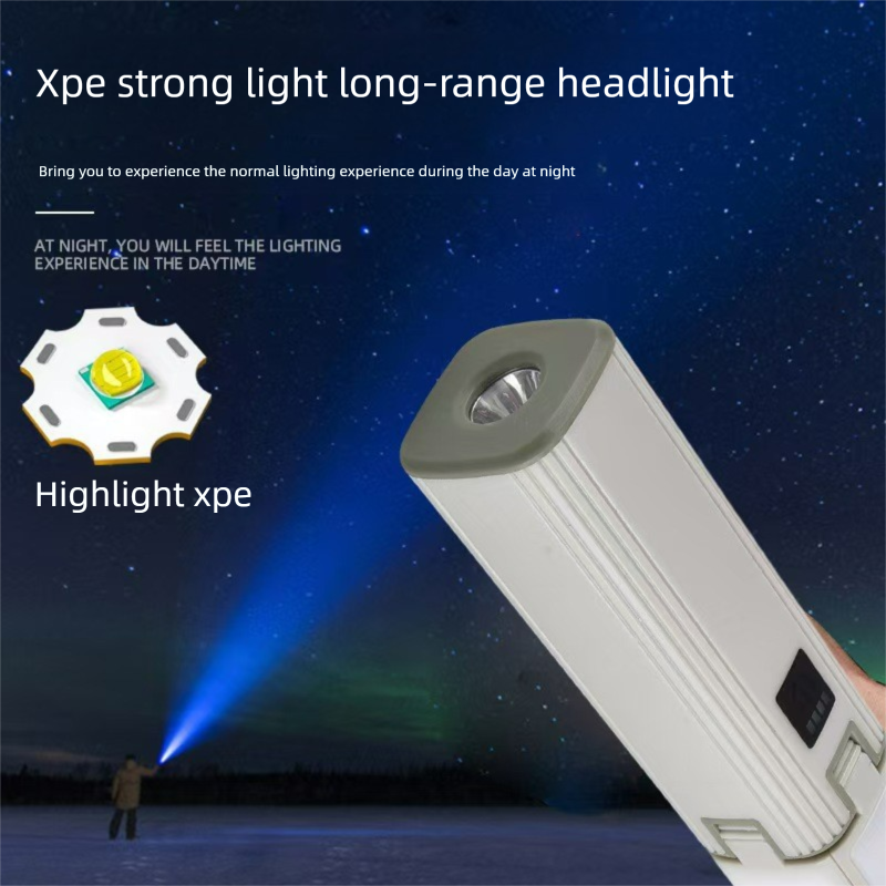 Outdoor Foldable Four-Leaf Light With Power Input Function, Portable Long Battery Life Emergency Camping Lamp_voghion.com
