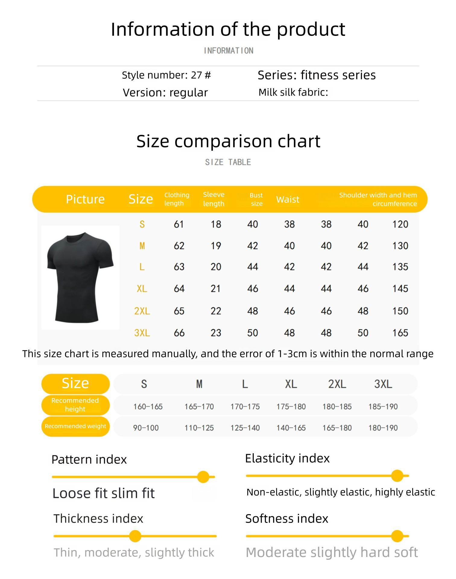 Abbigliamento sportivo da uomo PRO Fitness, aderente, a maniche corte, ad asciugatura rapida, elastico, maglietta da corsa, maglia da ciclismo a compressione_voghion.com