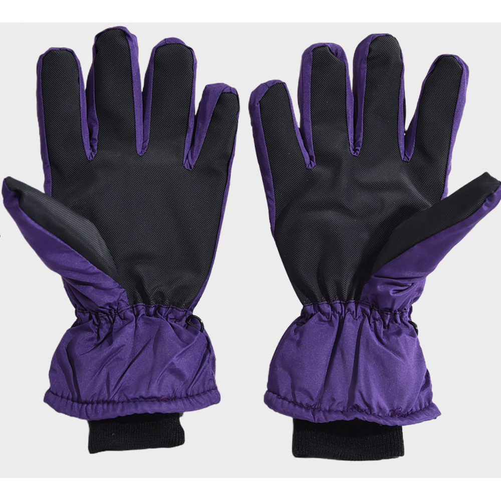 Children's Winter Outdoor Printed Star Ski Boys And Girls Fleece Lined Thickened Warm Sports Cold-Proof Cycling Gloves_voghion.com
