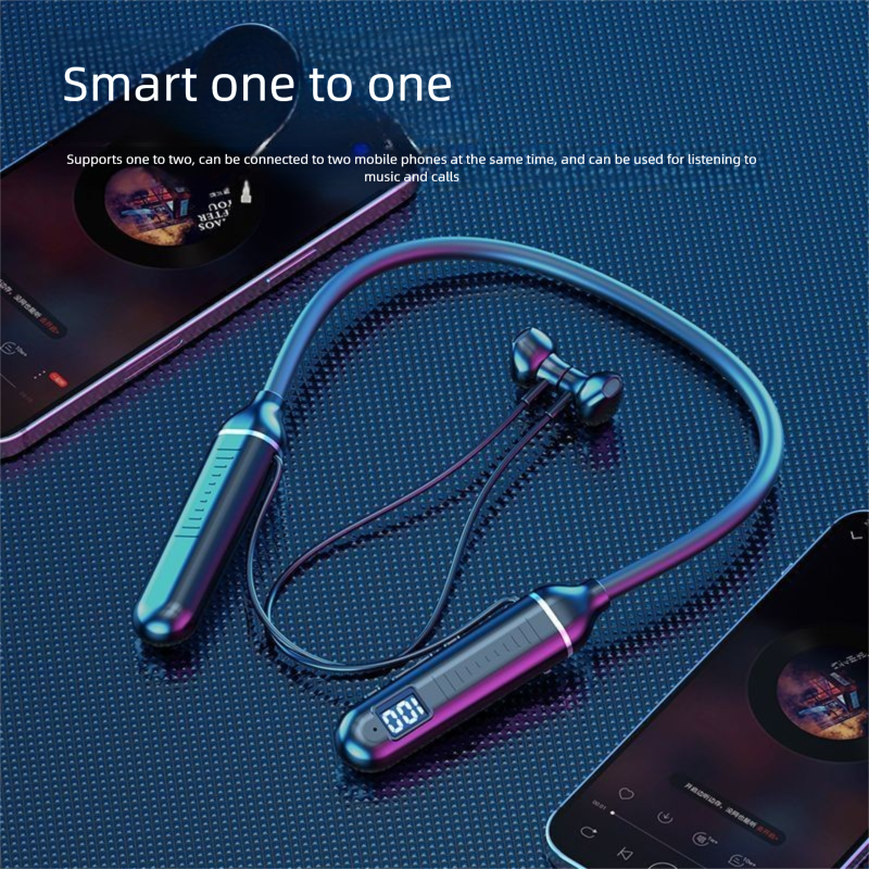 Écouteurs Bluetooth sans fil YD-36, tour de cou sport, longue durée de vie, compatibles avec iPhone, Huawei, Vivo et Android_voghion.com