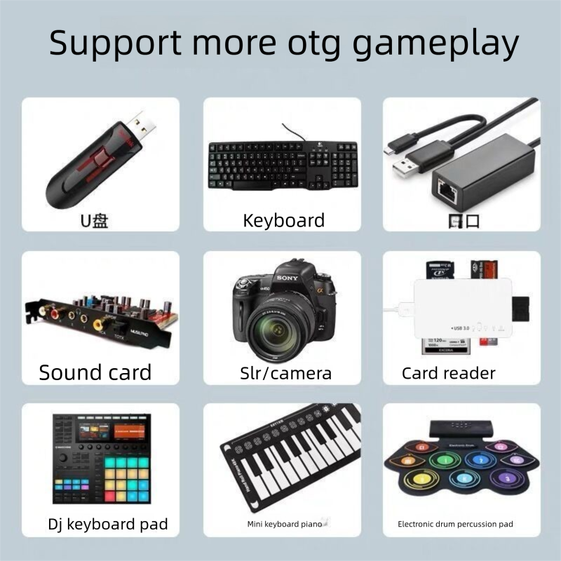 OTG USB Mobile Phone Converter For Iphone IPad Mouse Keyboard Flash Drive Camera Adapter Cable_voghion.com