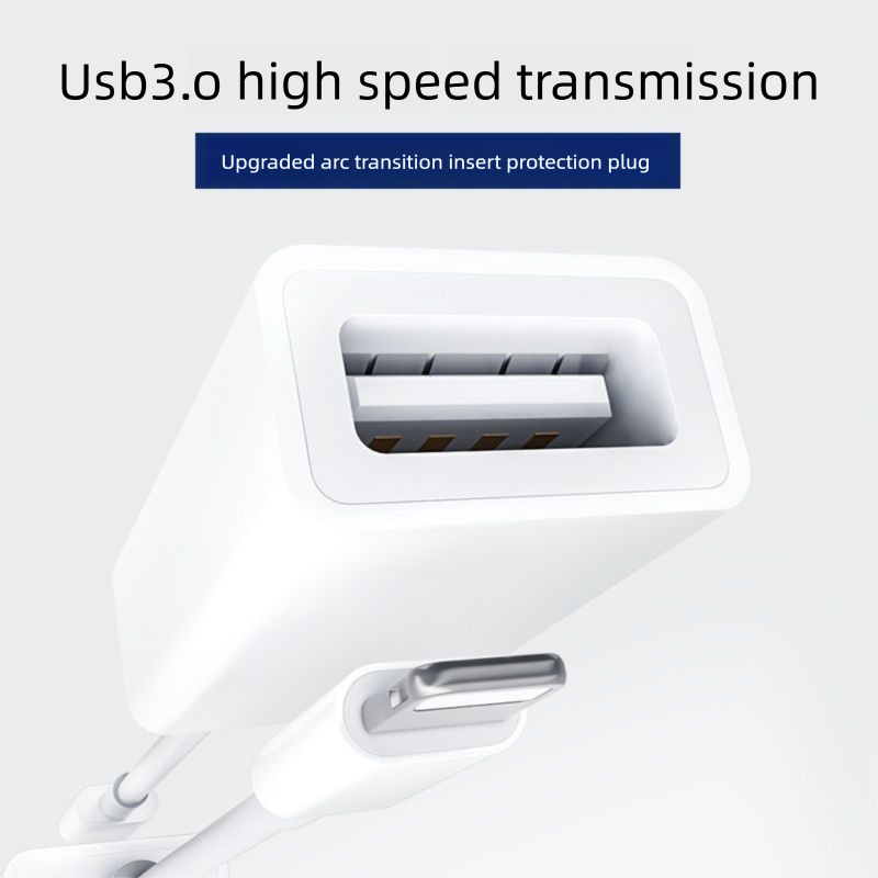 OTG USB Mobile Phone Converter For Iphone IPad Mouse Keyboard Flash Drive Camera Adapter Cable_voghion.com