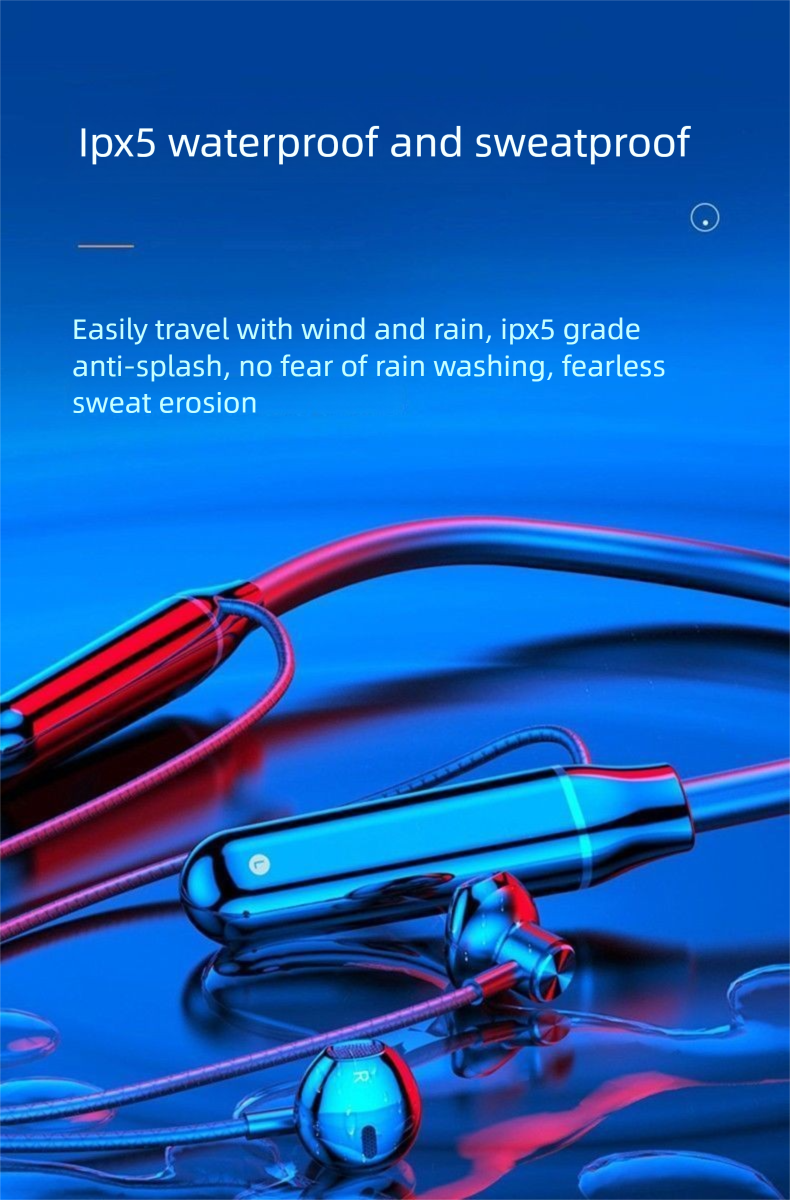 Écouteurs Bluetooth sans fil YD-36, tour de cou sport, longue durée de vie, compatibles avec iPhone, Huawei, Vivo et Android_voghion.com