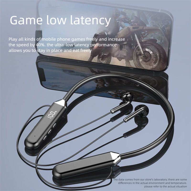 Sports Neckband Wireless Bluetooth Earphones 2025 Ultra-Long Battery Life New Model Xiaomiiphone Huawei Universal_voghion.com