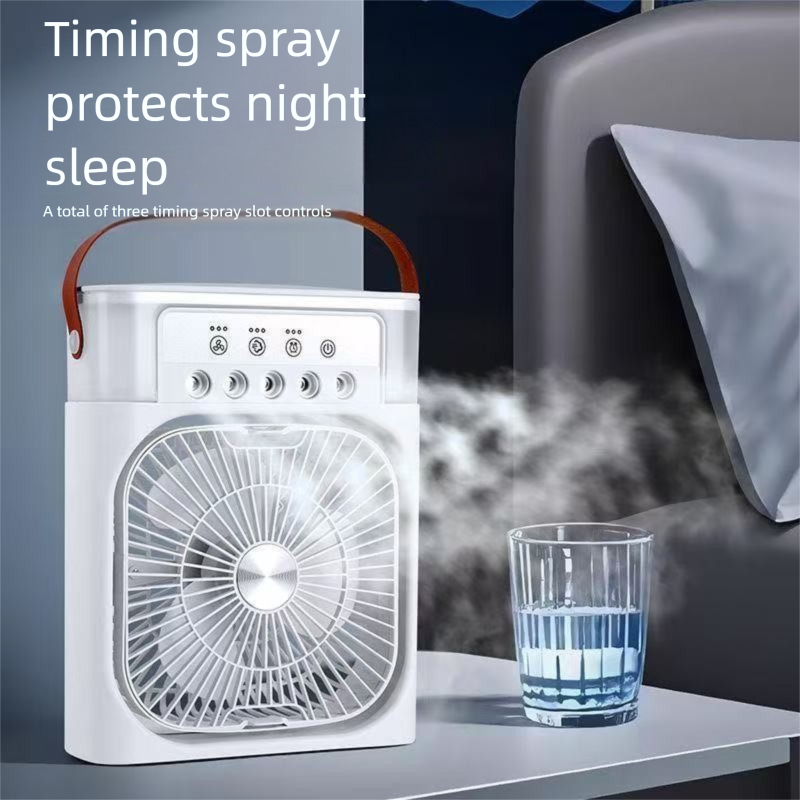 Intelligent Five-Hole Multi-Function Cooling Spray USB Desktop Electric Student Dormitory Office Small Fan_voghion.com