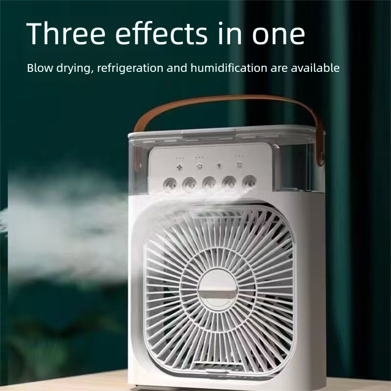 Intelligent Five-Hole Multi-Function Cooling Spray USB Desktop Electric Student Dormitory Office Small Fan_voghion.com