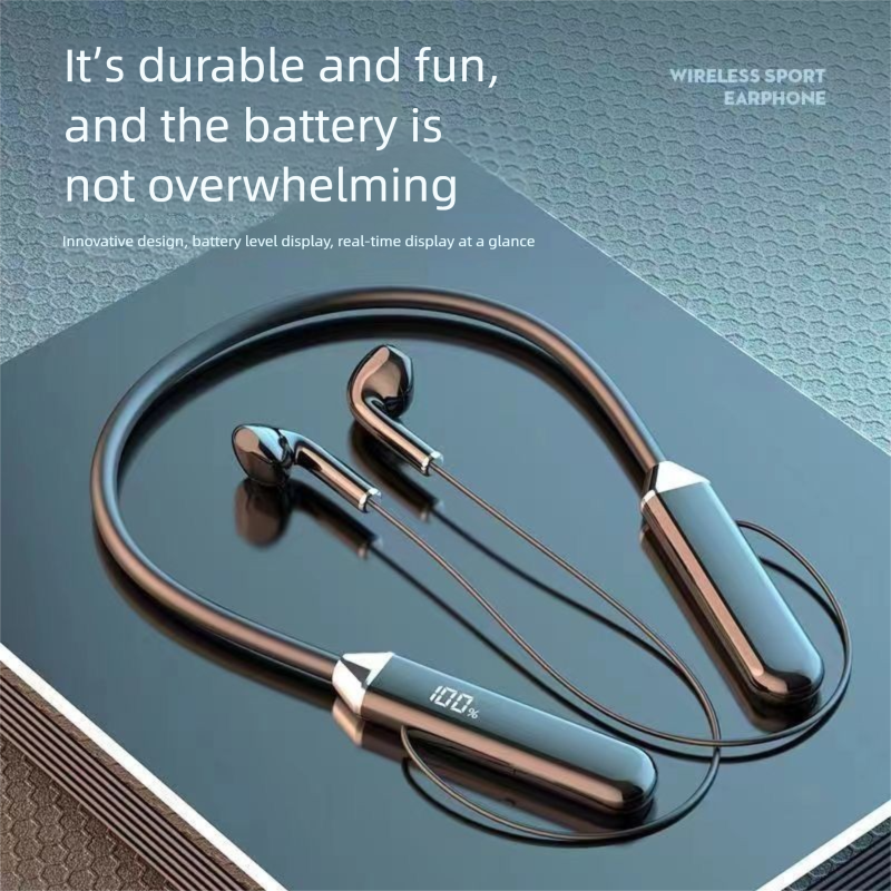 Sports Neckband Wireless Bluetooth Earphones 2025 Ultra-Long Battery Life New Model Xiaomiiphone Huawei Universal_voghion.com