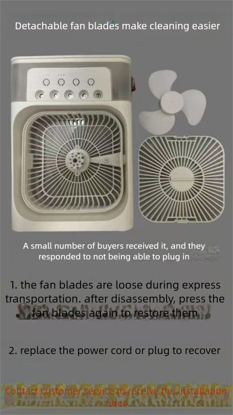 Intelligent Five-Hole Multi-Function Cooling Spray USB Desktop Electric Student Dormitory Office Small Fan_voghion.com