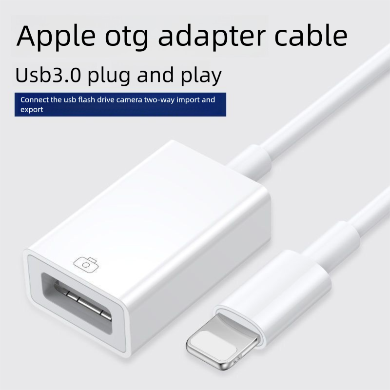 OTG USB Mobile Phone Converter For Iphone IPad Mouse Keyboard Flash Drive Camera Adapter Cable_voghion.com