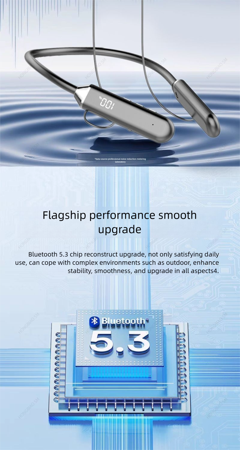 Draadloze Bluetooth-oortelefoon met sportnekband 2025 met ultralange batterijduur, nieuw model Xiaomi, iPhone en Huawei, universeel_voghion.com