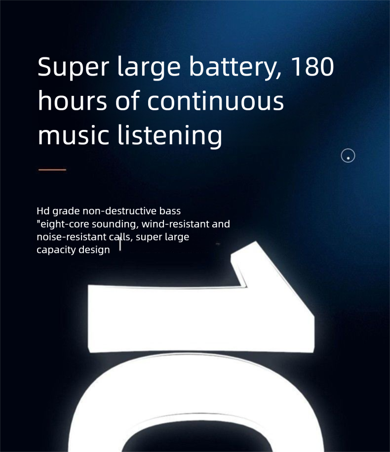 Écouteurs Bluetooth sans fil YD-36, tour de cou sport, longue durée de vie, compatibles avec iPhone, Huawei, Vivo et Android_voghion.com