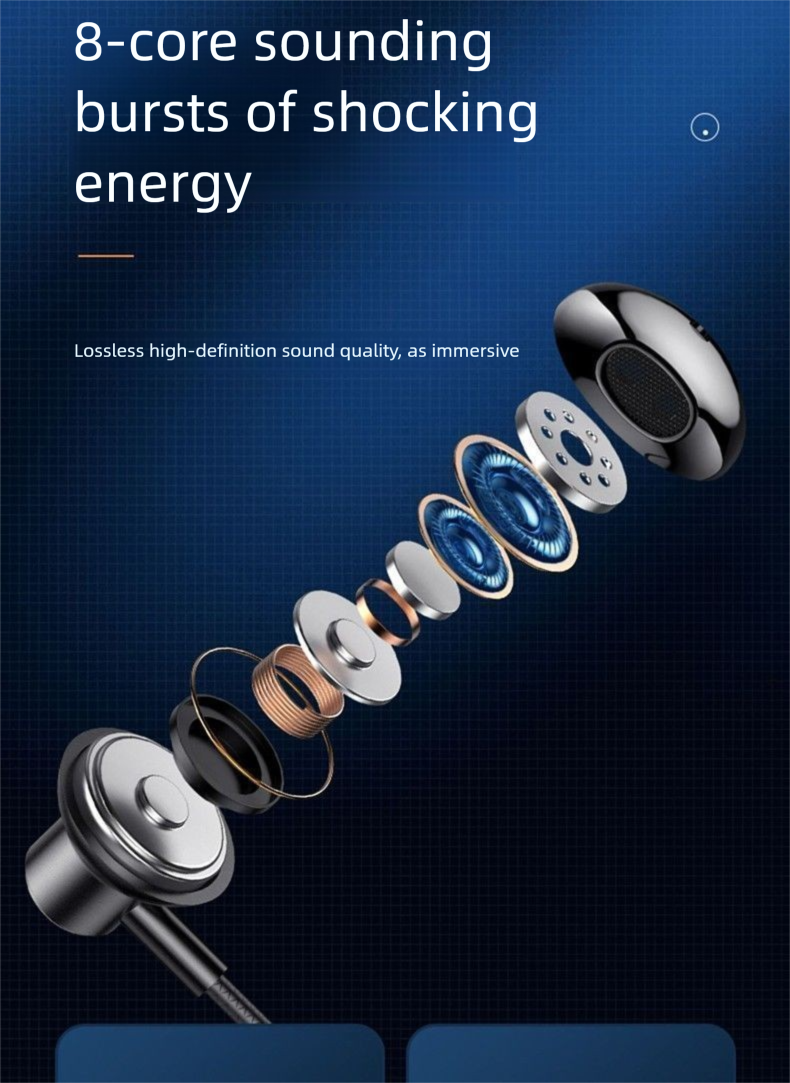 Écouteurs Bluetooth sans fil YD-36, tour de cou sport, longue durée de vie, compatibles avec iPhone, Huawei, Vivo et Android_voghion.com