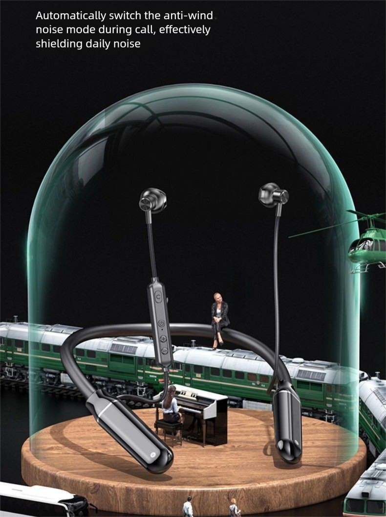 Écouteurs Bluetooth sans fil YD-36, tour de cou sport, longue durée de vie, compatibles avec iPhone, Huawei, Vivo et Android_voghion.com