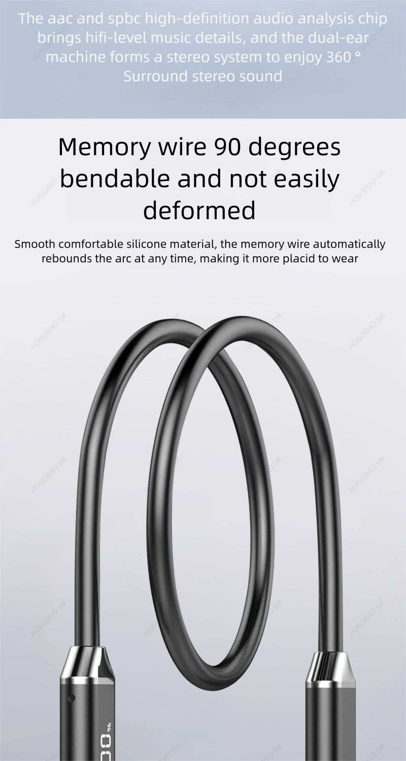 Draadloze Bluetooth-oortelefoon met sportnekband 2025 met ultralange batterijduur, nieuw model Xiaomi, iPhone en Huawei, universeel_voghion.com