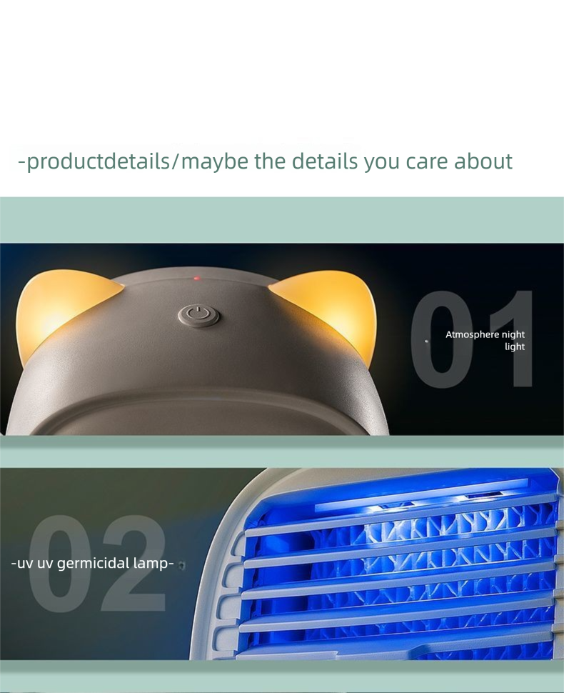 2025 New Desktop Office Dormitory Ultra-Quiet Tabletop Small Wall-Mounted USB Rechargeable Circulation Fan_voghion.com