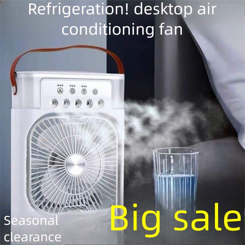 Intelligent Five-Hole Multi-Function Cooling Spray USB Desktop Electric Student Dormitory Office Small Fan_voghion.com