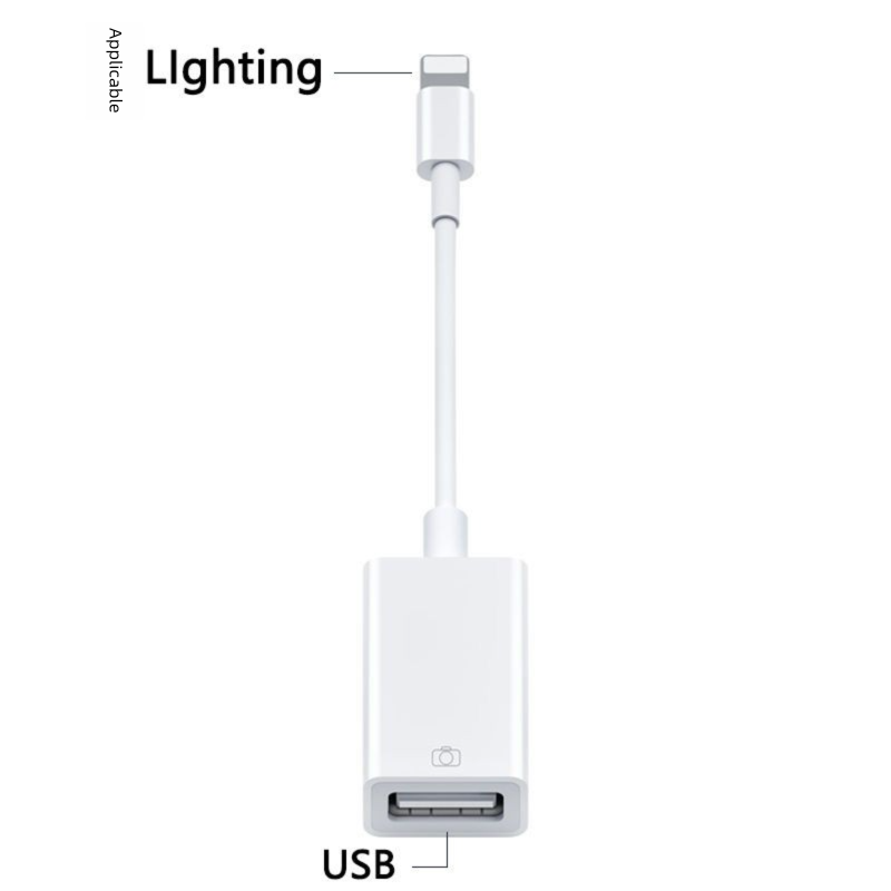 OTG USB Mobile Phone Converter For Iphone IPad Mouse Keyboard Flash Drive Camera Adapter Cable_voghion.com