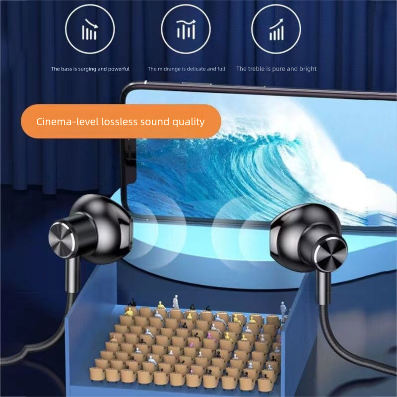 Écouteurs Bluetooth sans fil YD-36, tour de cou sport, longue durée de vie, compatibles avec iPhone, Huawei, Vivo et Android_voghion.com