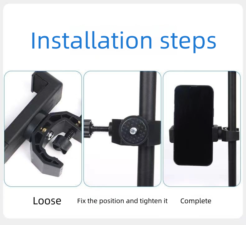 Expansion Mobile Phone Live Streaming Stand Multi-Position Clip Dual-Position Multi-Functional Shooting Equipment_voghion.com