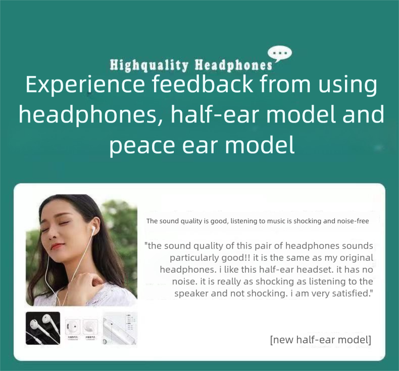 Buy Get 1 Free Original Univeral Earphone Cable High Sound Quality For Call, Karaoke, And Gaming In-Ear Wired_voghion.com
