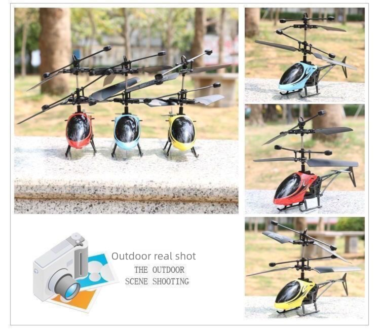 Gestengesteuerte Indoor-Helikopterdrohne für Kinder, langlebige, wiederaufladbare, ferngesteuerte Drohne für Jungen_voghion.com