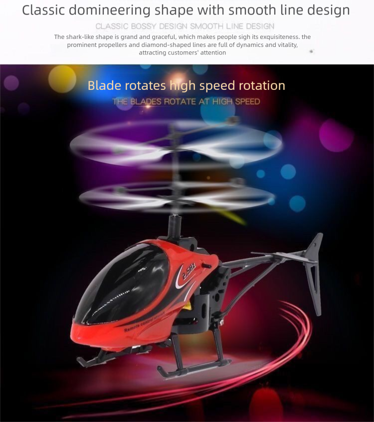 Gestengesteuerte Indoor-Helikopterdrohne für Kinder, langlebige, wiederaufladbare, ferngesteuerte Drohne für Jungen_voghion.com
