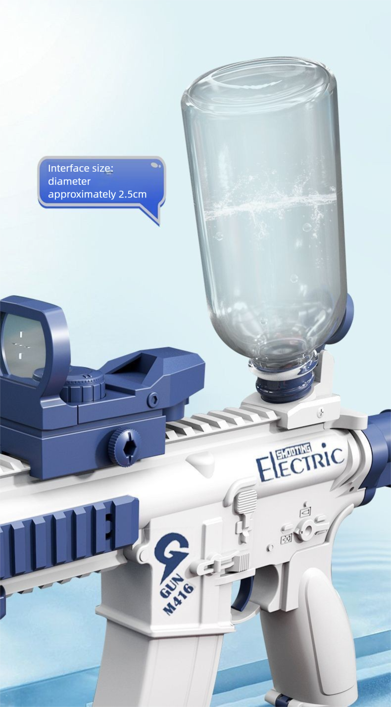 Children's Gun Toy Rechargeable Fully Automatic Continuous Shooting Electric M416 High Pressure Powerful Water Fight_voghion.com