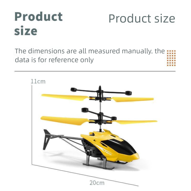 Gestengesteuerte Indoor-Helikopterdrohne für Kinder, langlebige, wiederaufladbare, ferngesteuerte Drohne für Jungen_voghion.com