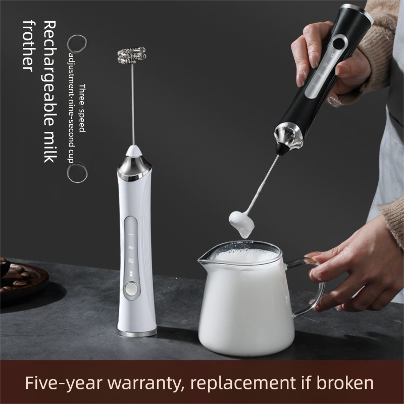 Agitatore per caffè, agitatore elettrico, panna portatile, schiumatore per latte in polvere_voghion.com