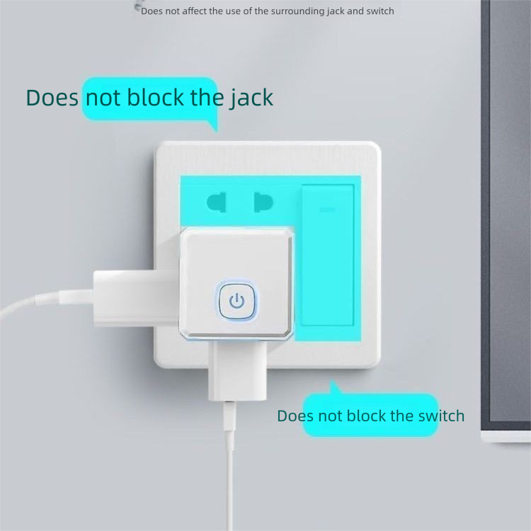Original Convenient Wireless Compact Converter Travel Cube Multi-Functional Multi-Hole Household Power Strip Plug Socket_voghion.com