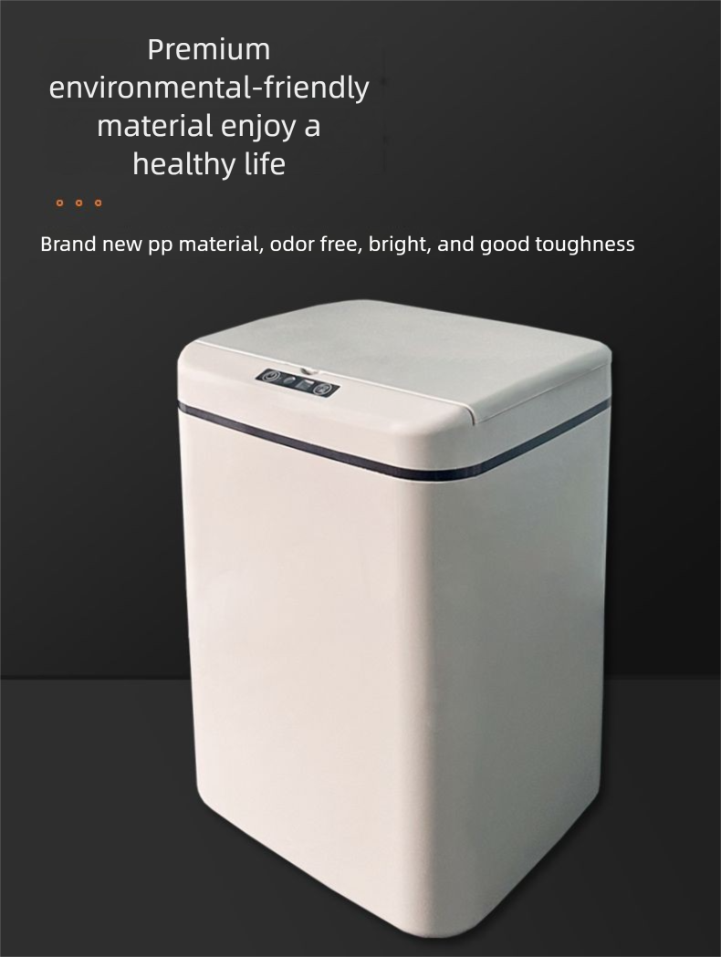 Intelligenter Mülleimersensor, Haushaltsgebrauch, mit Deckel, für Küche, Wohnzimmer, Badezimmer, automatische elektrische Adsorption,_voghion.com