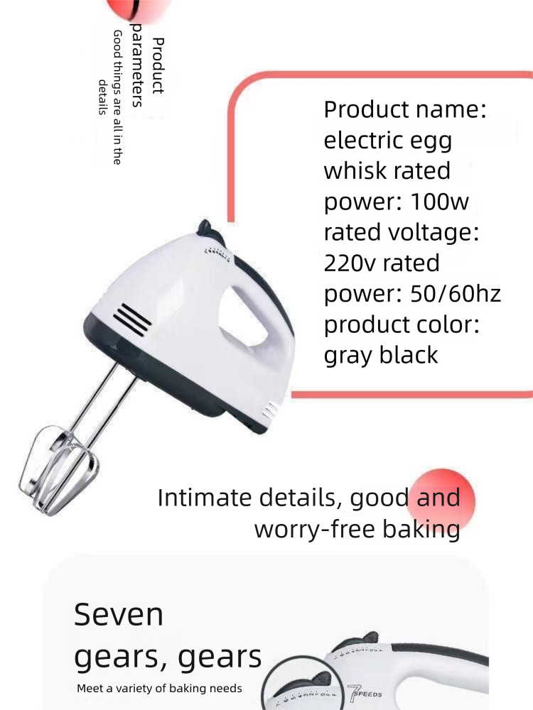 Electric Beater Handheld Household Baking Egg White Mixer Cream Whisk Multifunctional Small Blender_voghion.com