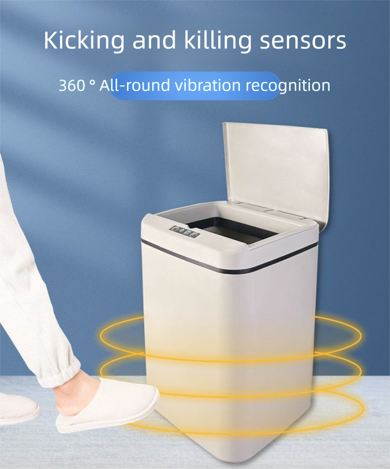 Intelligenter Mülleimersensor, Haushaltsgebrauch, mit Deckel, für Küche, Wohnzimmer, Badezimmer, automatische elektrische Adsorption,_voghion.com